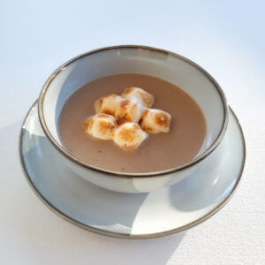 Chestnut cream soup with chestnut Mead Jere